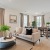 Open concept kitchen with eat in island to living room