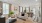 Open concept kitchen with eat in island to living room