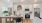 Open concept kitchen with eat in island, stainless steel appliances, and white cabinetry
